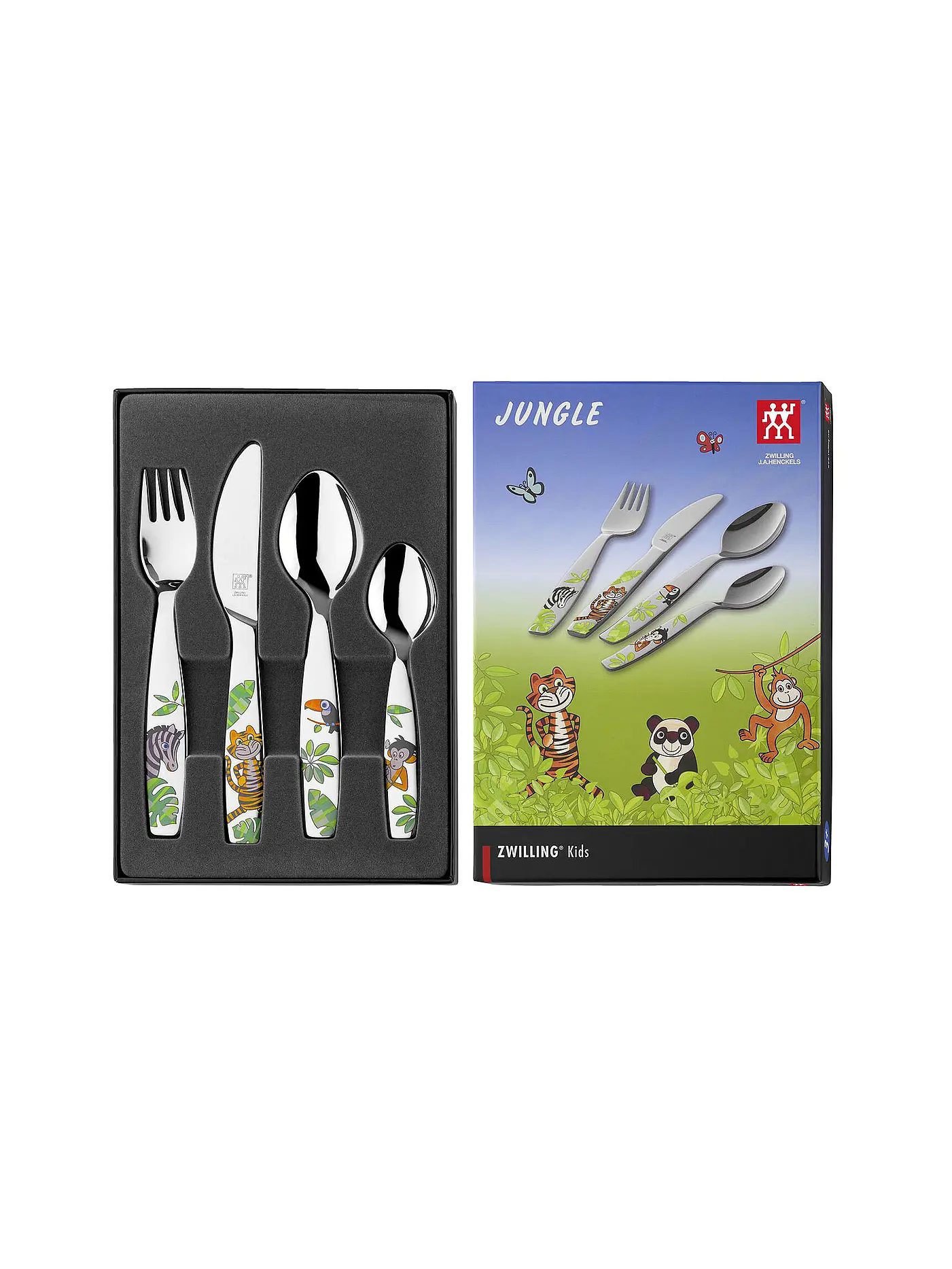 ZWILLING | Kinderbesteck Set 4tlg Jungle poliert | 